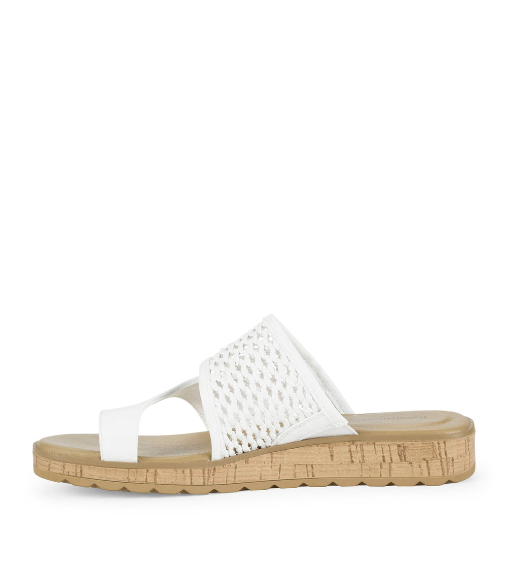 Baretraps Gibby Slide Sandal White