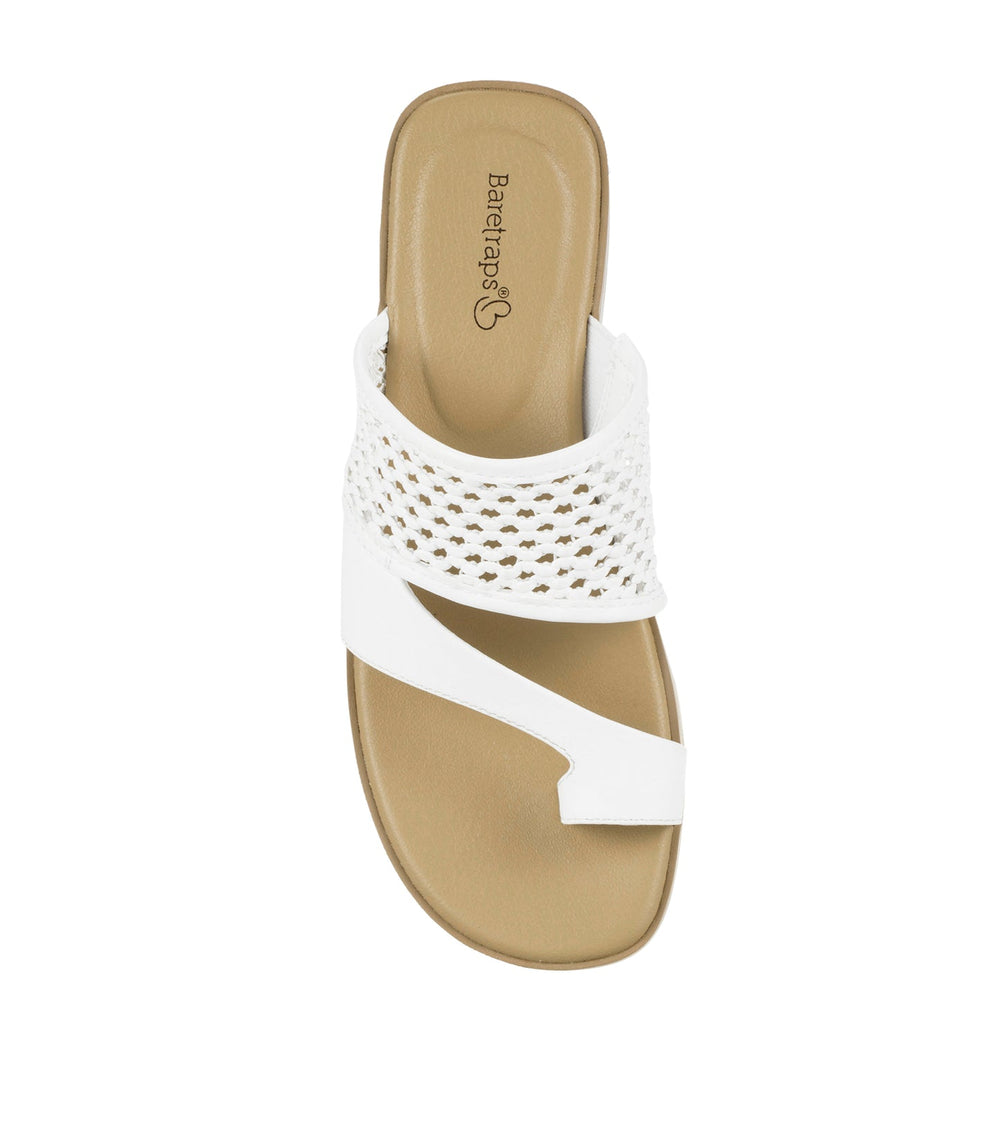 Baretraps Gibby Slide Sandal White