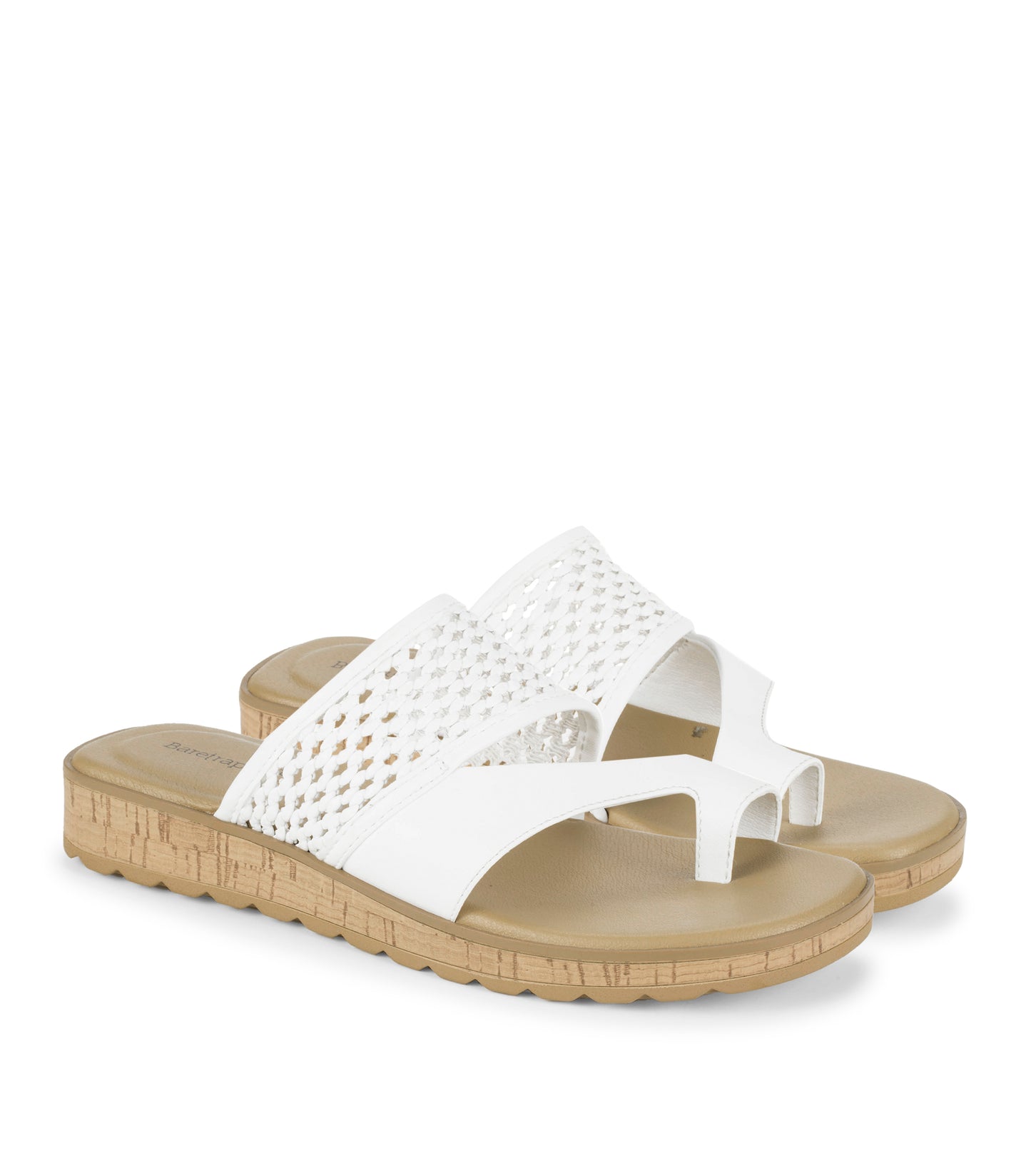 Baretraps Gibby Slide Sandal White