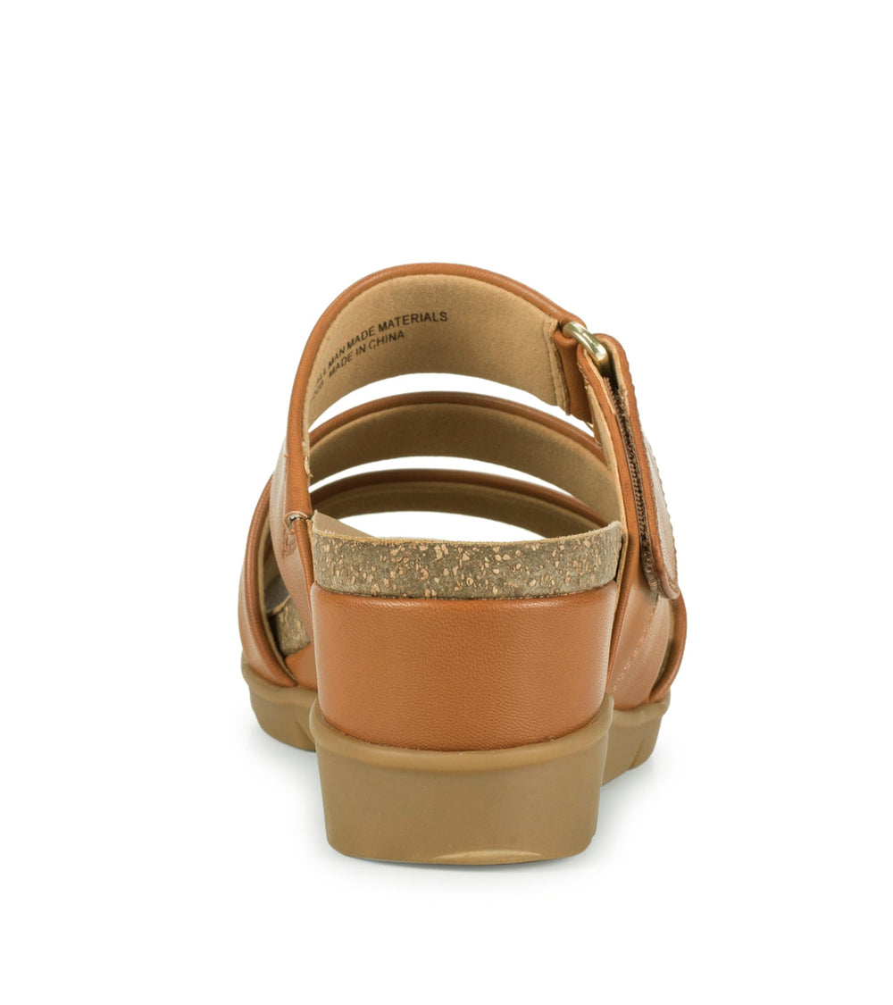 Baretraps Michi Wedge Sandal Dark Caramel