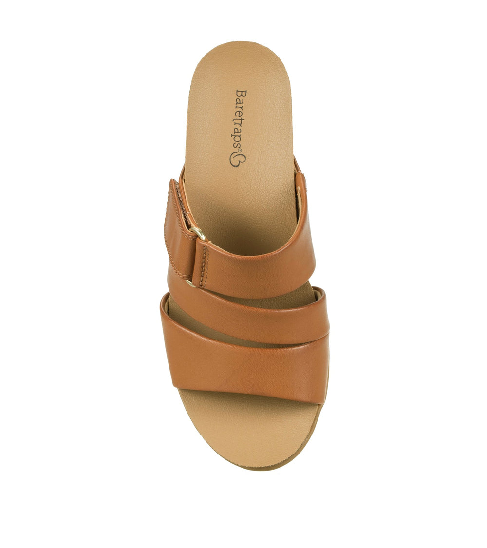 Baretraps Michi Wedge Sandal Dark Caramel