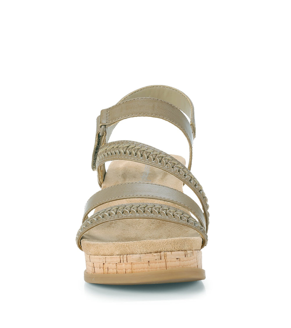 Baretraps Ciara Wedge Sandal Dove Grey