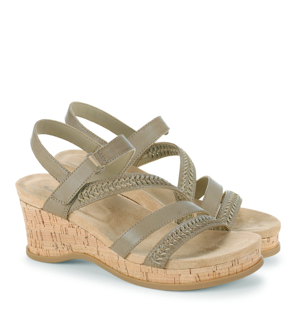 Baretraps Ciara Wedge Sandal Dove Grey