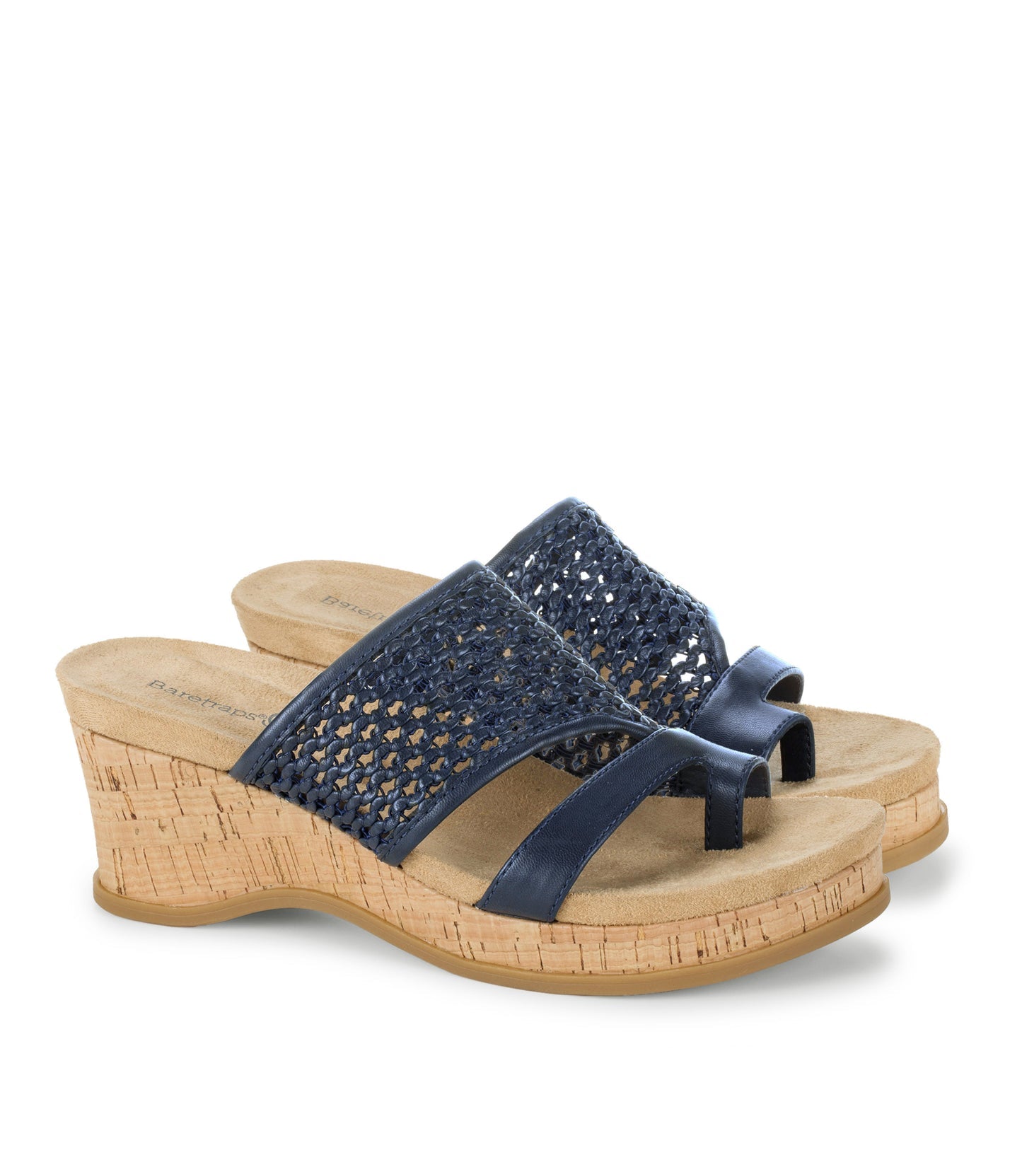 Baretraps Cherish Wedge Sandal Navy Blue
