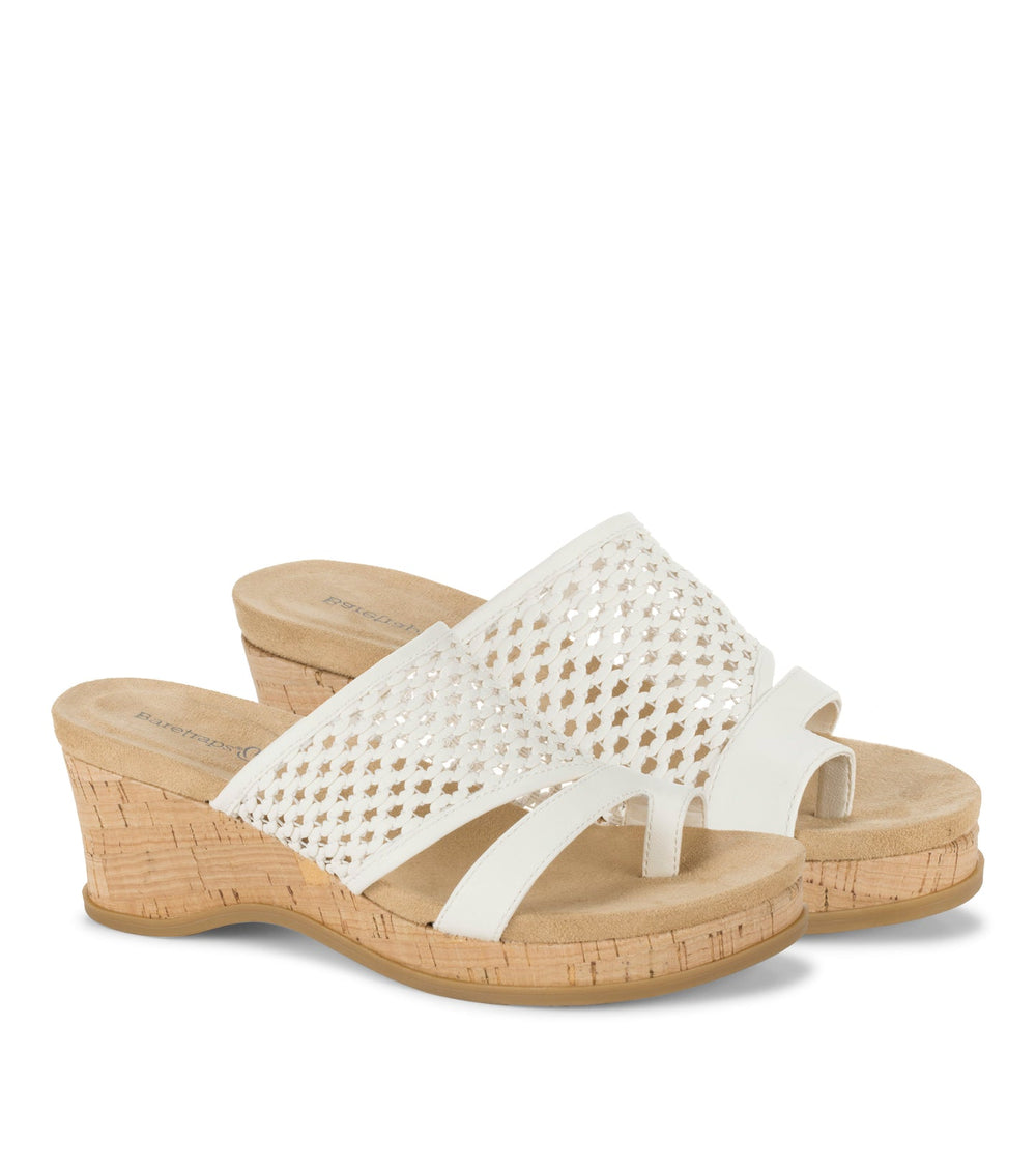 Baretraps Cherish Wedge Sandal Cream