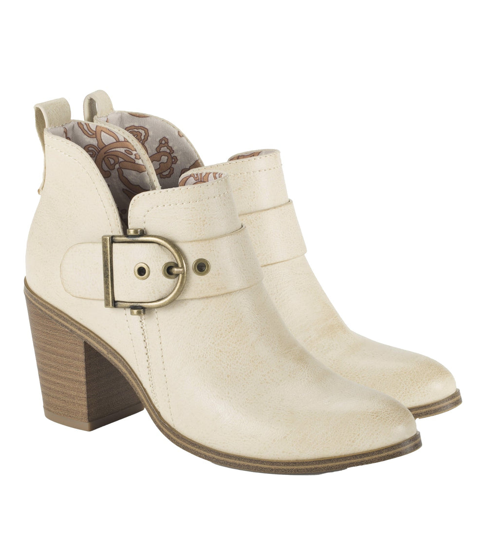 Baretraps Karina Block Heel Ankle Bootie Milkyway