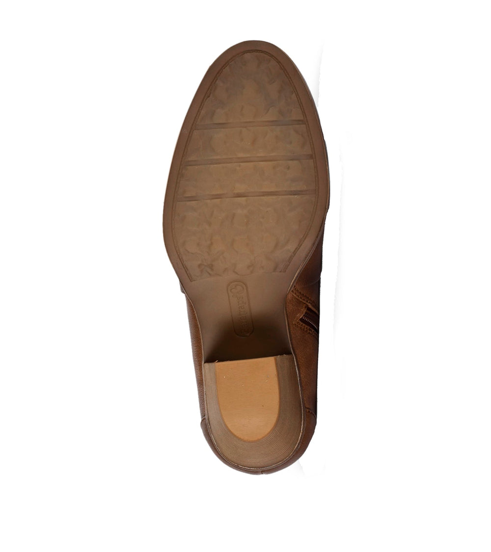 Baretraps Charee Block Heel Bootie Brush Brown