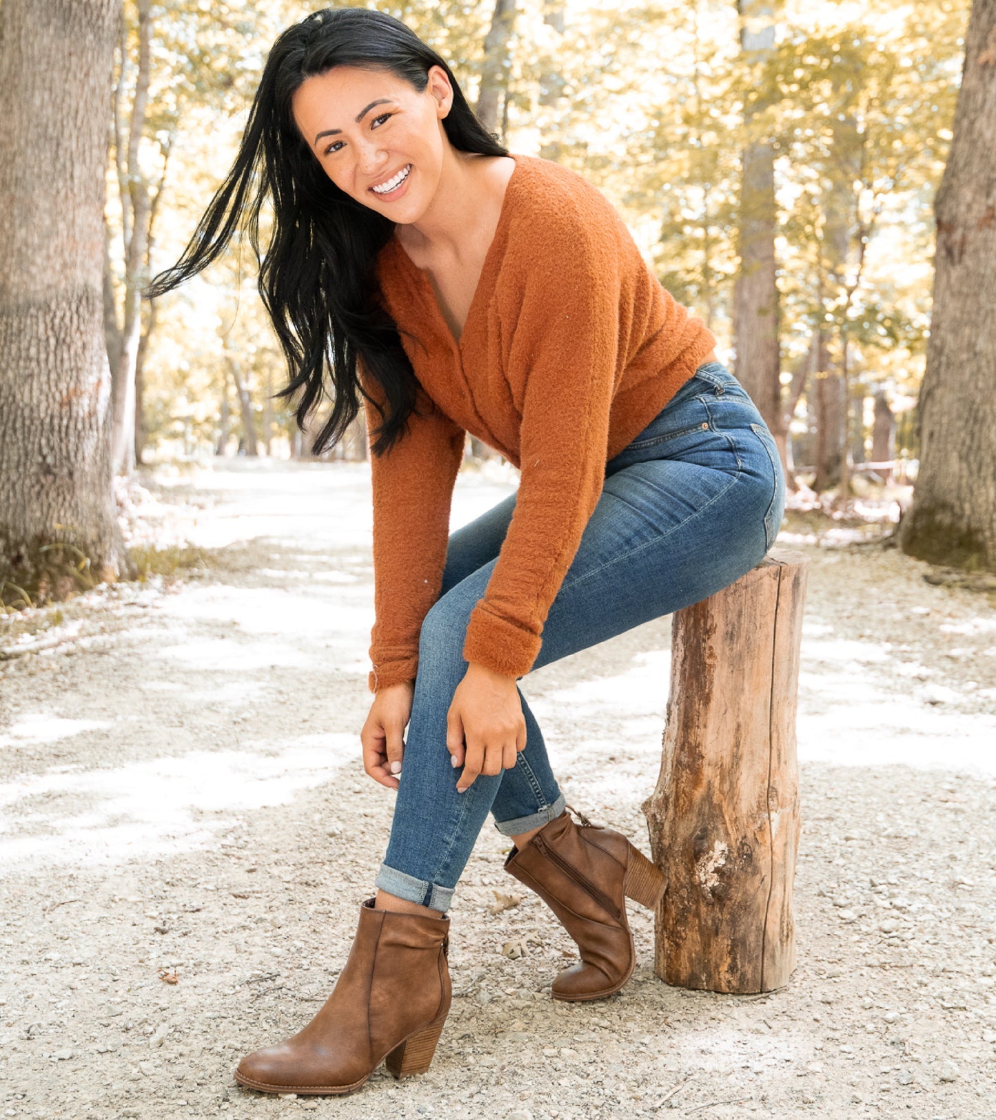 Baretraps Charee Block Heel Bootie Brush Brown