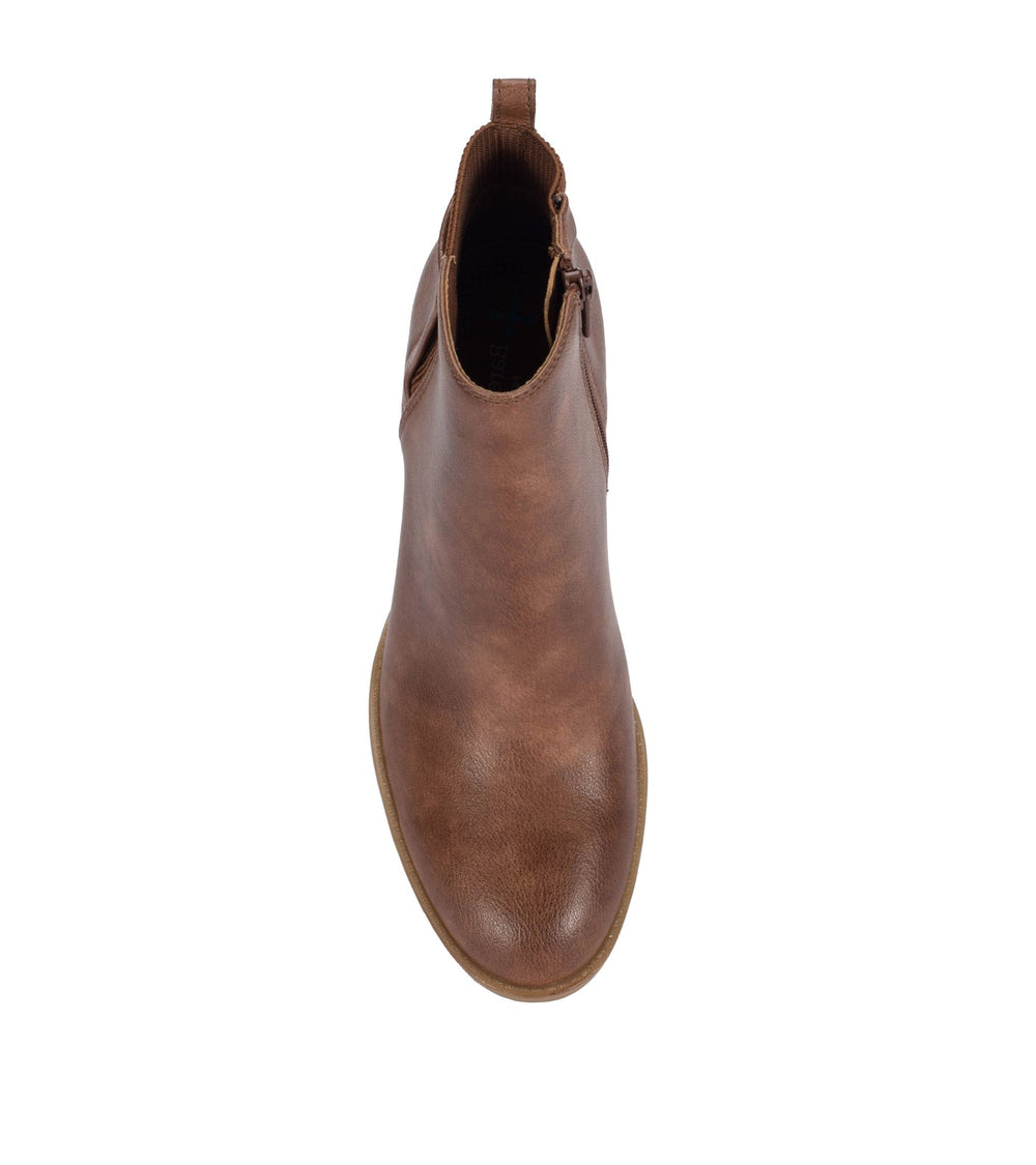 Baretraps Rhoslyn Block Heel Bootie Brush Brown