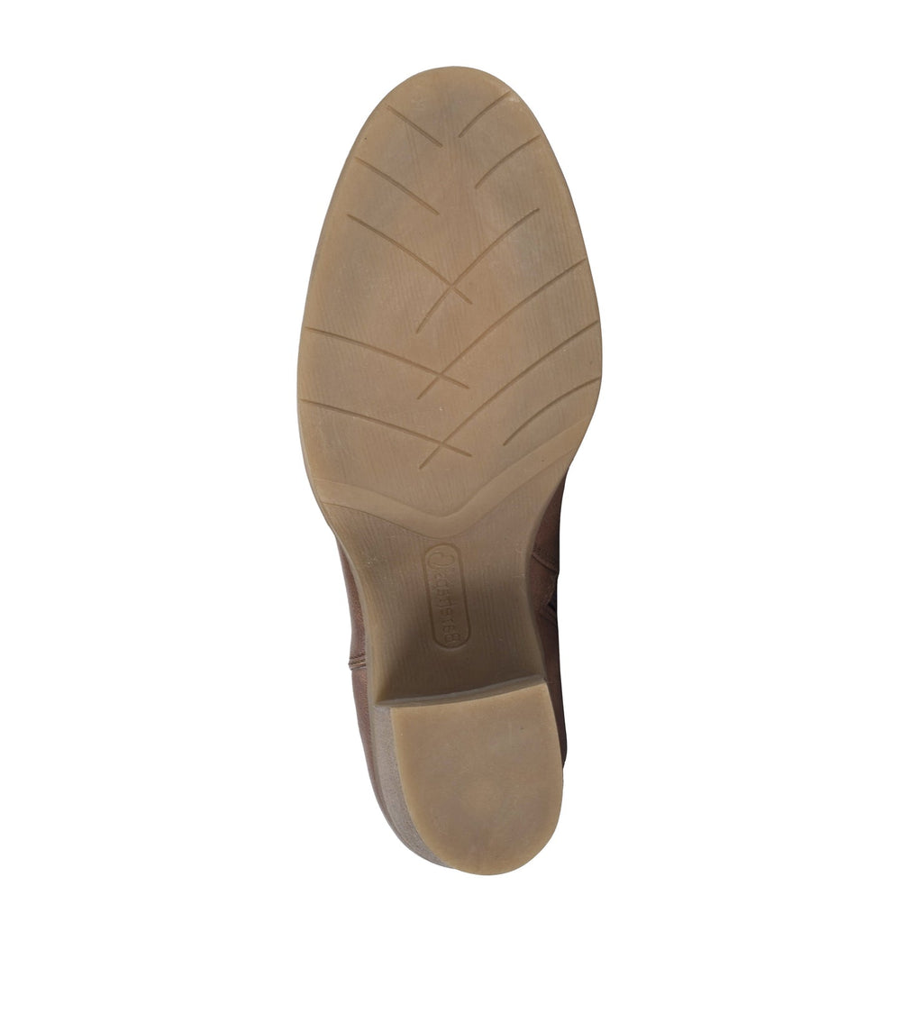 Baretraps Rhoslyn Block Heel Bootie Brush Brown