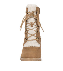 Baretraps Hadlee Lace Up Bootie Cognac