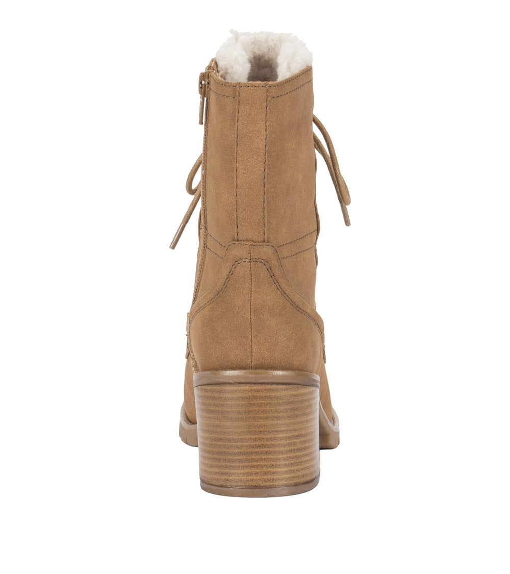 Baretraps Hadlee Lace Up Bootie Cognac