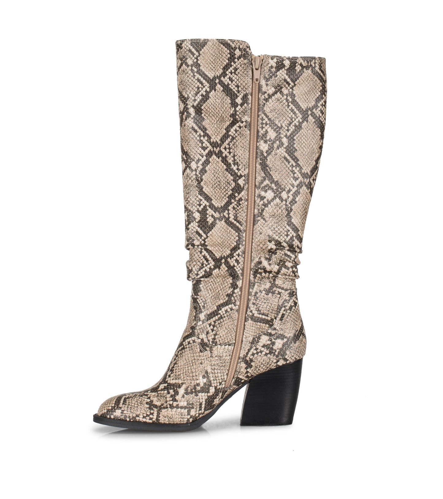 Baretraps Lilly Tall Boot Natural Snake