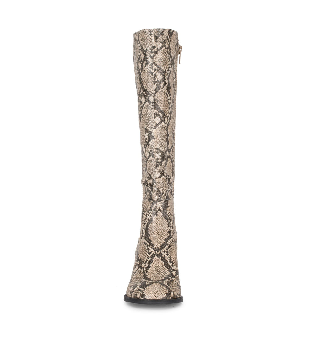 Baretraps Lilly Tall Boot Natural Snake