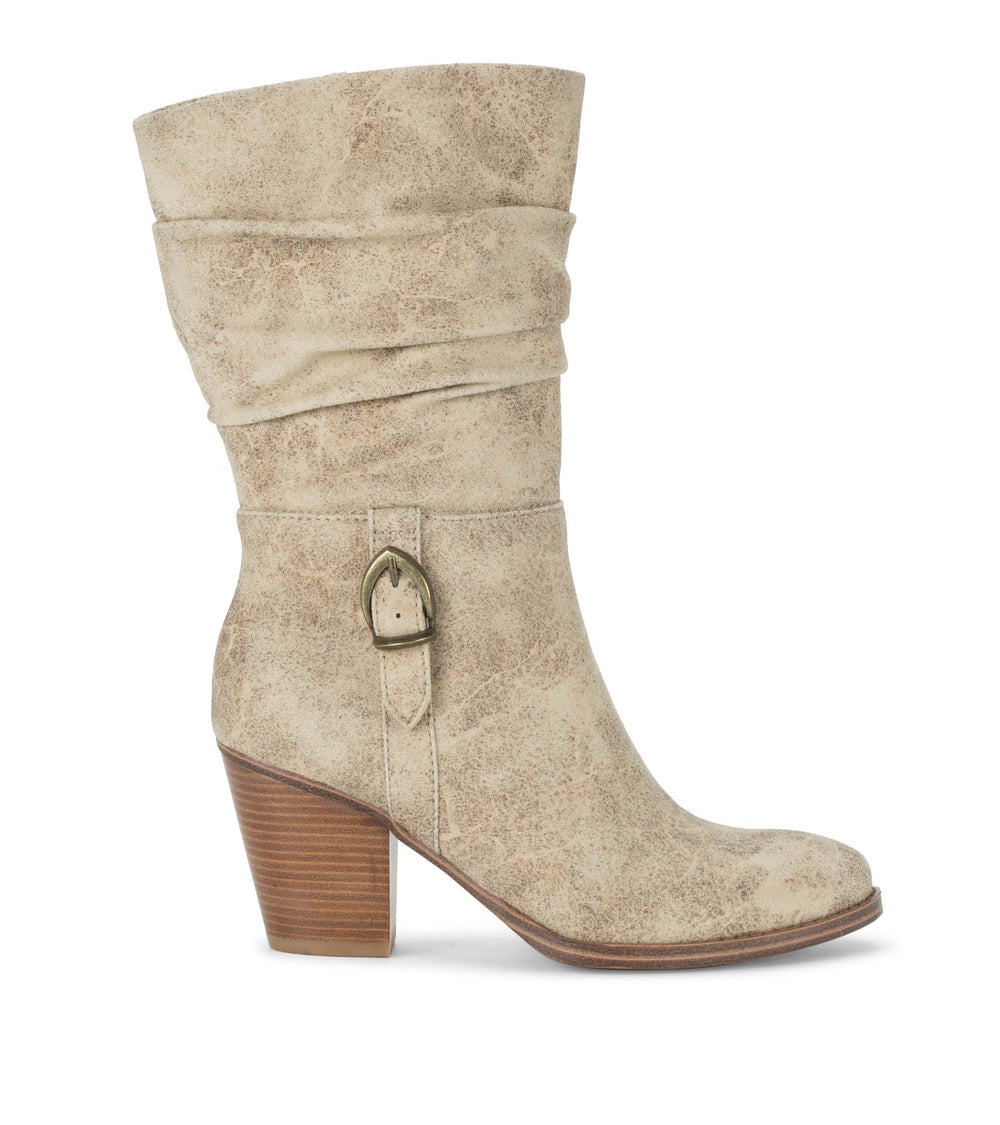 Baretraps Cheyenne Mid Calf Boot Cream