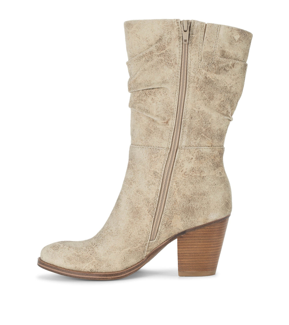 Baretraps Cheyenne Mid Calf Boot Cream