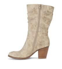 Baretraps Cheyenne Mid Calf Boot Cream
