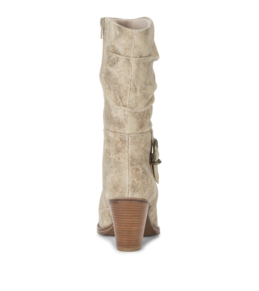 Baretraps Cheyenne Mid Calf Boot Cream