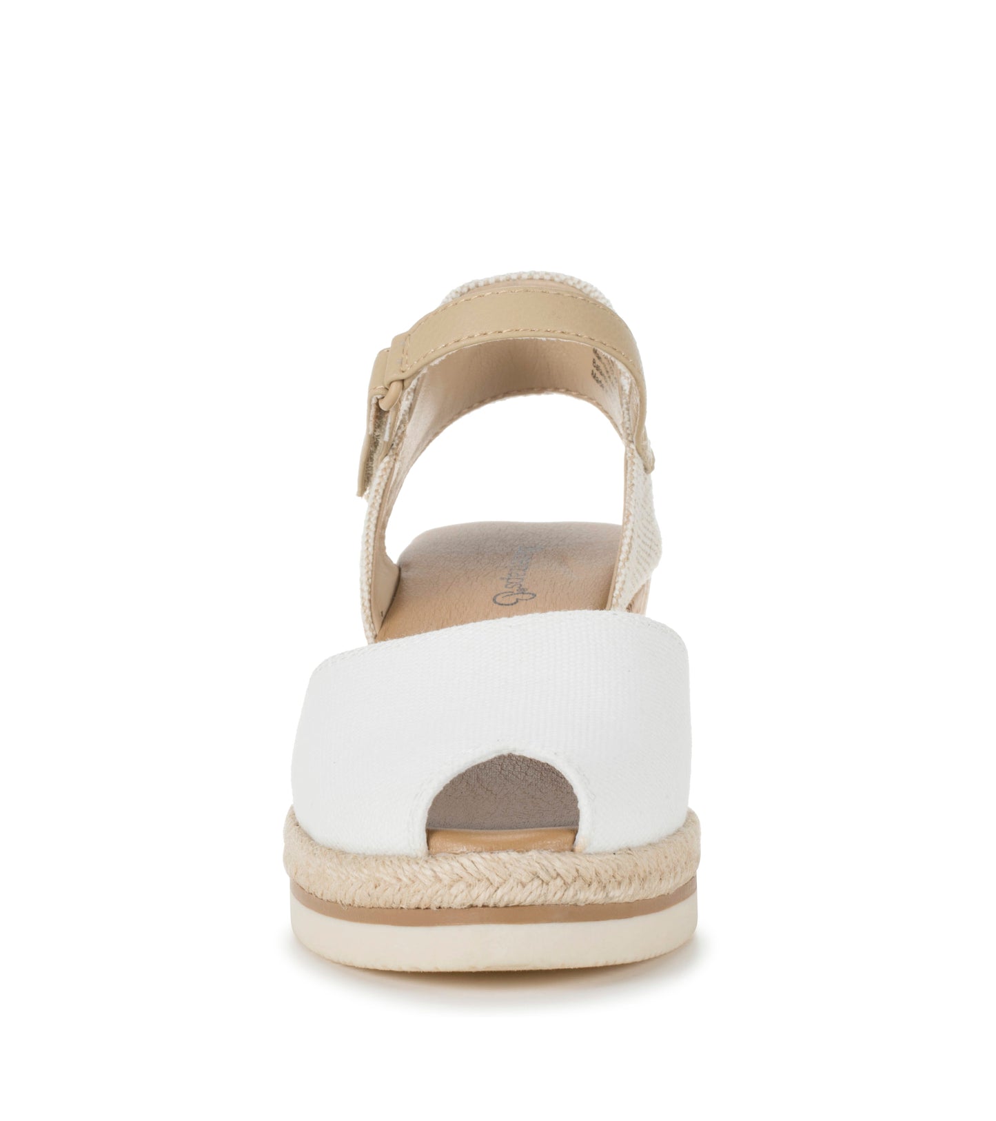 Baretraps Acadia Peep Toe Wedge Sandal White