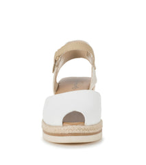 Baretraps Acadia Peep Toe Wedge Sandal White