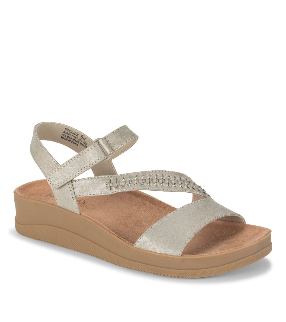 Baretraps Frolick Wedge Sandal Champagne