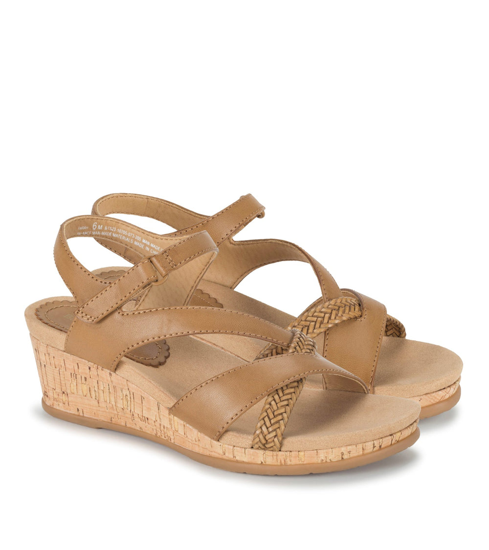 Baretraps Farah Wedge Sandal Caramel