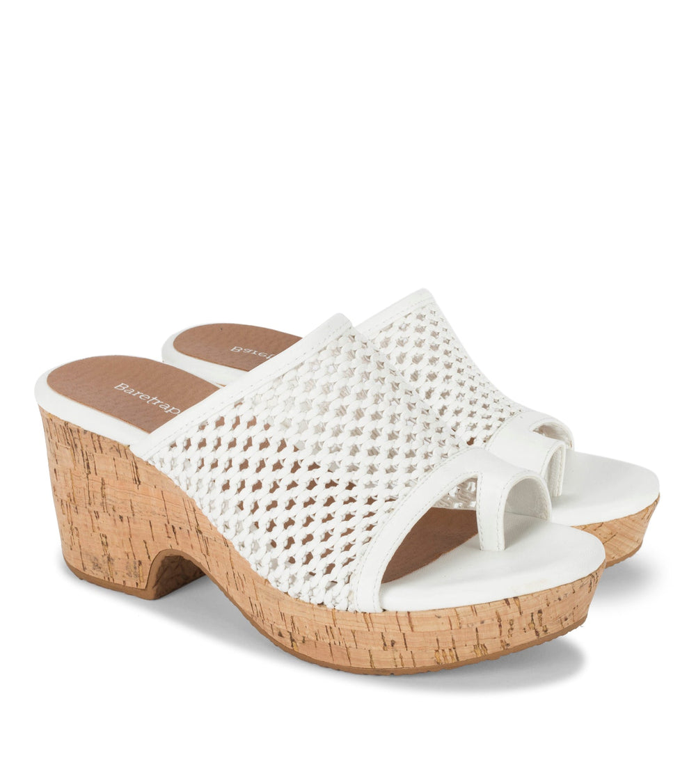 Baretraps Bethie Wedge Sandal White