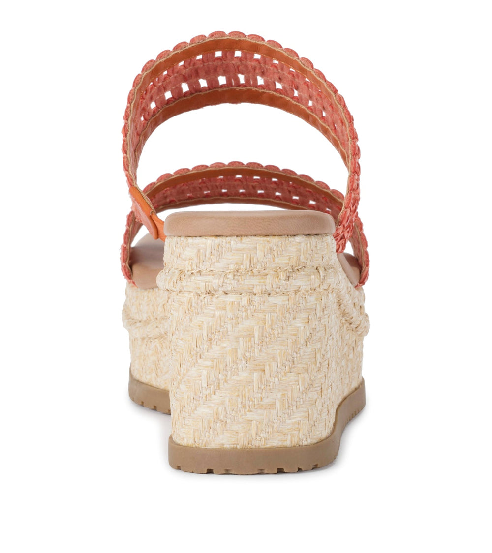 Baretraps Sophie Wedge Sandal Orange Aid