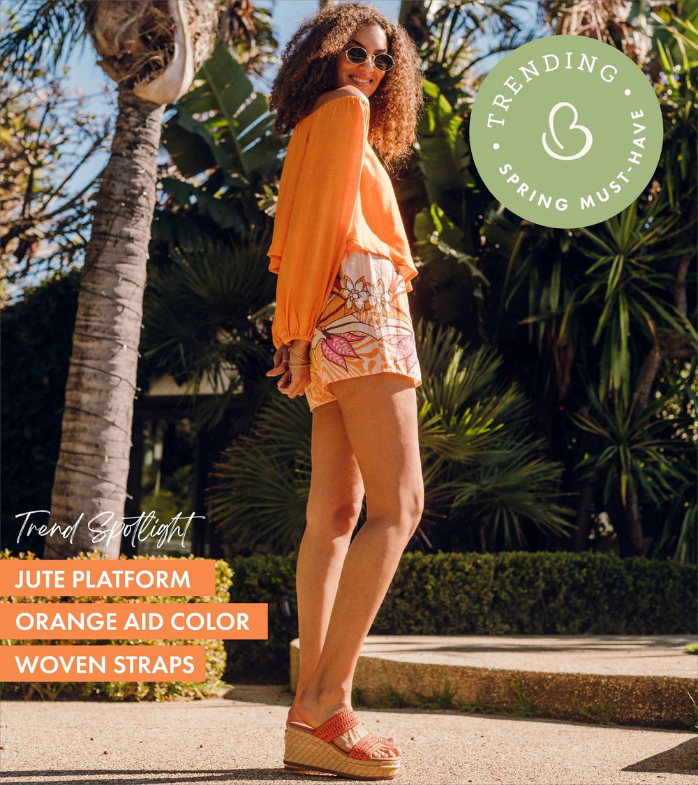 Baretraps Sophie Wedge Sandal Orange Aid