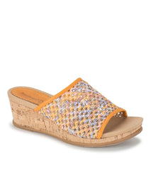 Baretraps Flossey Wedge Slide Sandal Sun Multi Floral