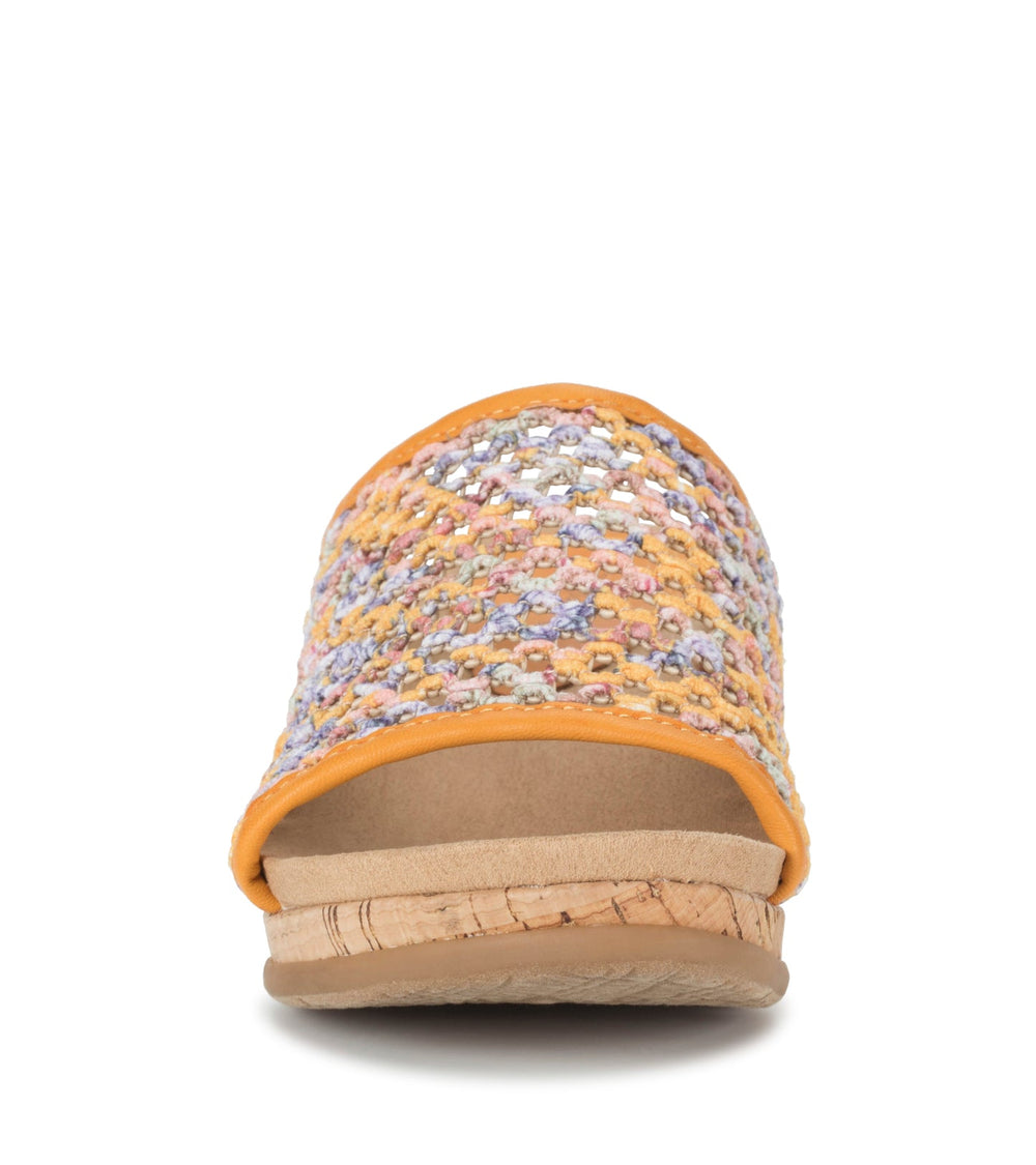 Baretraps Flossey Wedge Slide Sandal Sun Multi Floral