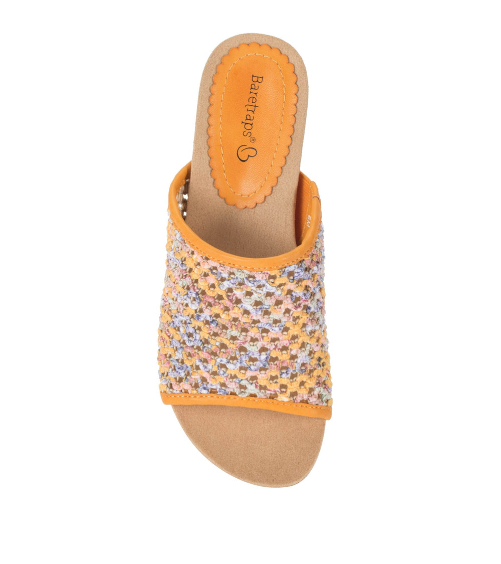 Baretraps Flossey Wedge Slide Sandal Sun Multi Floral