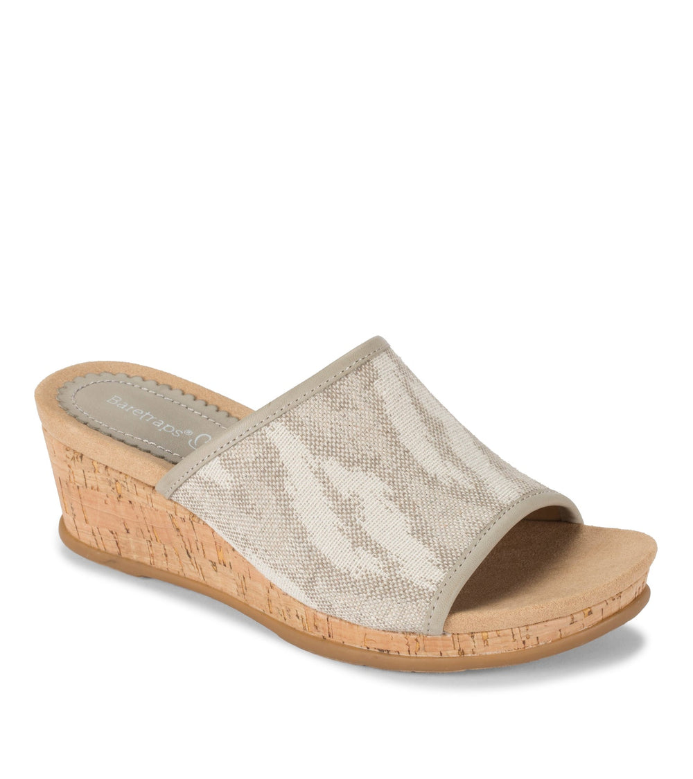 Baretraps Flossey Wedge Slide Sandal Natural Ikat