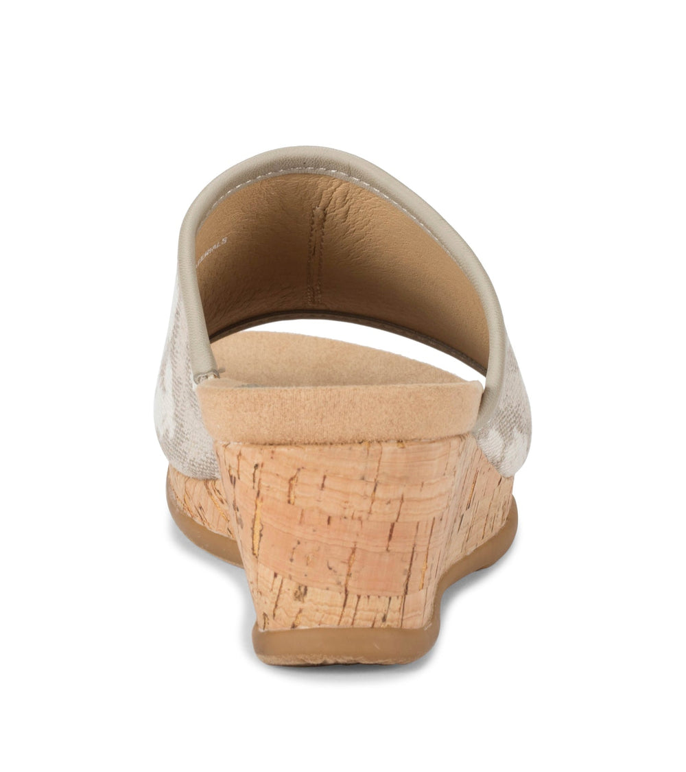 Baretraps Flossey Wedge Slide Sandal Natural Ikat