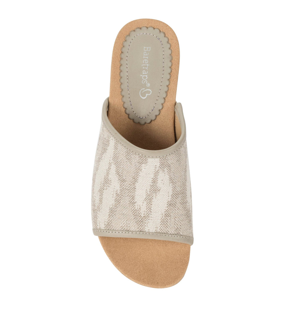 Baretraps Flossey Wedge Slide Sandal Natural Ikat