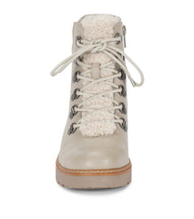 Baretraps Nasha Lace Up Wedge Bootie Taupe