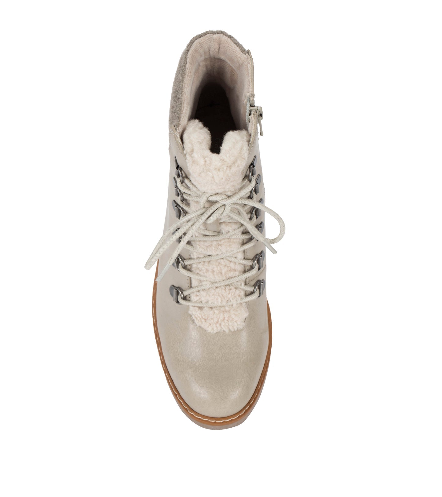 Baretraps Nasha Lace Up Wedge Bootie Taupe