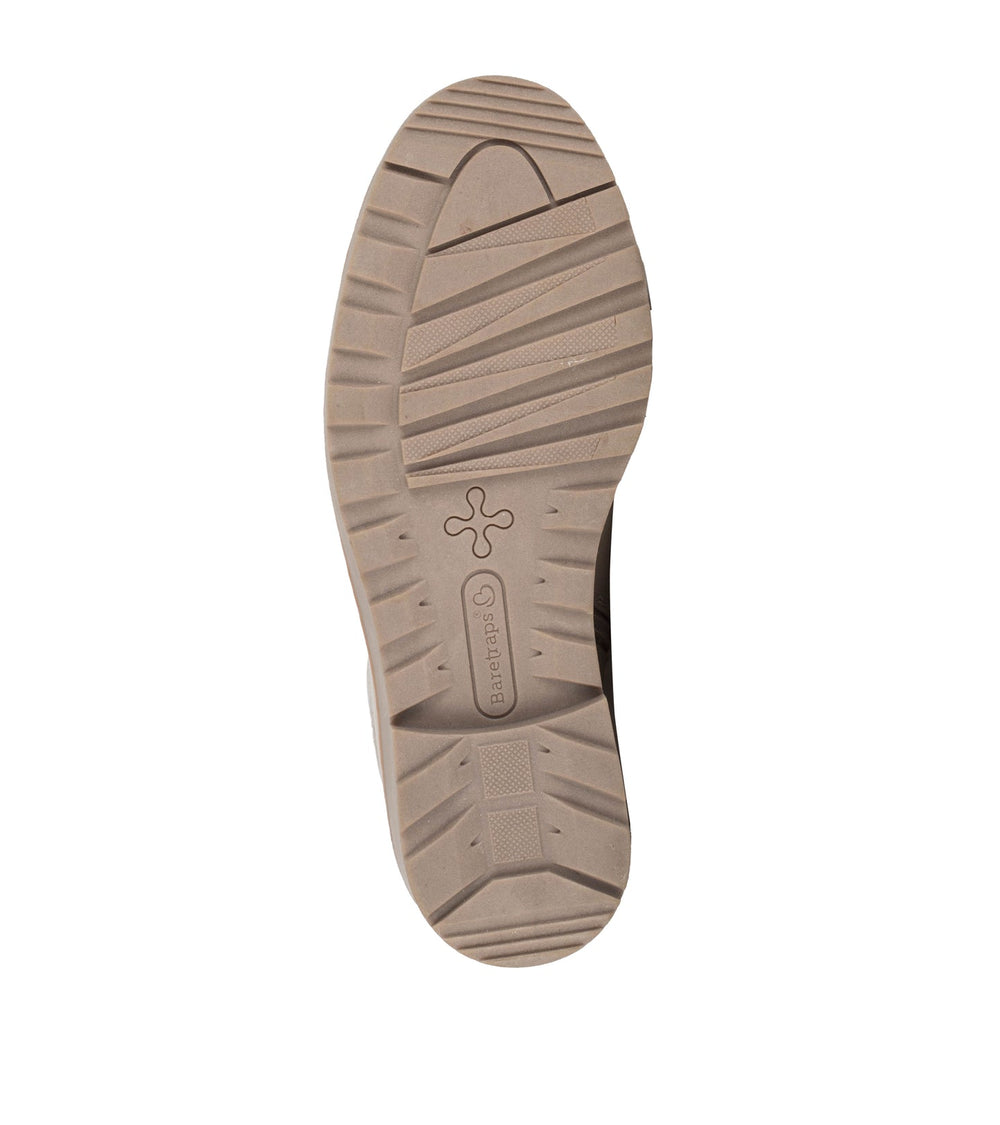Baretraps Nasha Lace Up Wedge Bootie Taupe