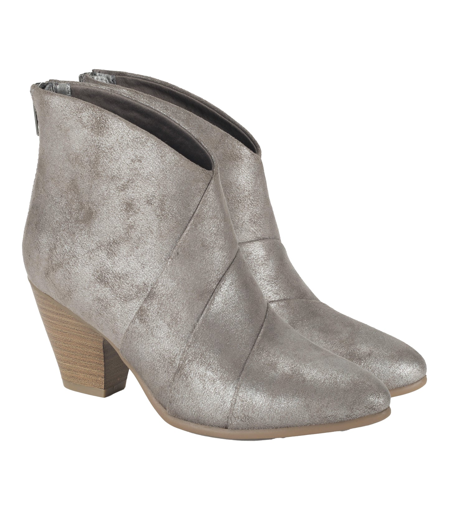 Baretraps Liberty Block Heel Bootie Gunmetal