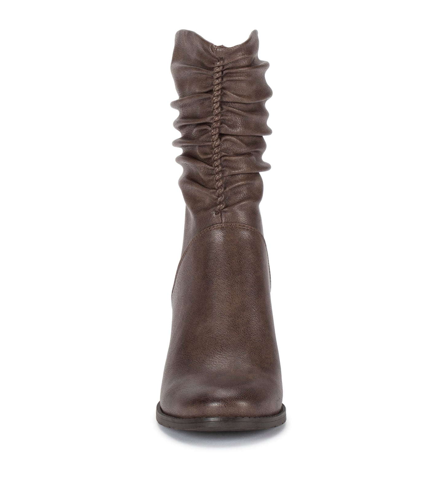 Baretraps Leslie Block Heel Slouch Boot Dark Taupe