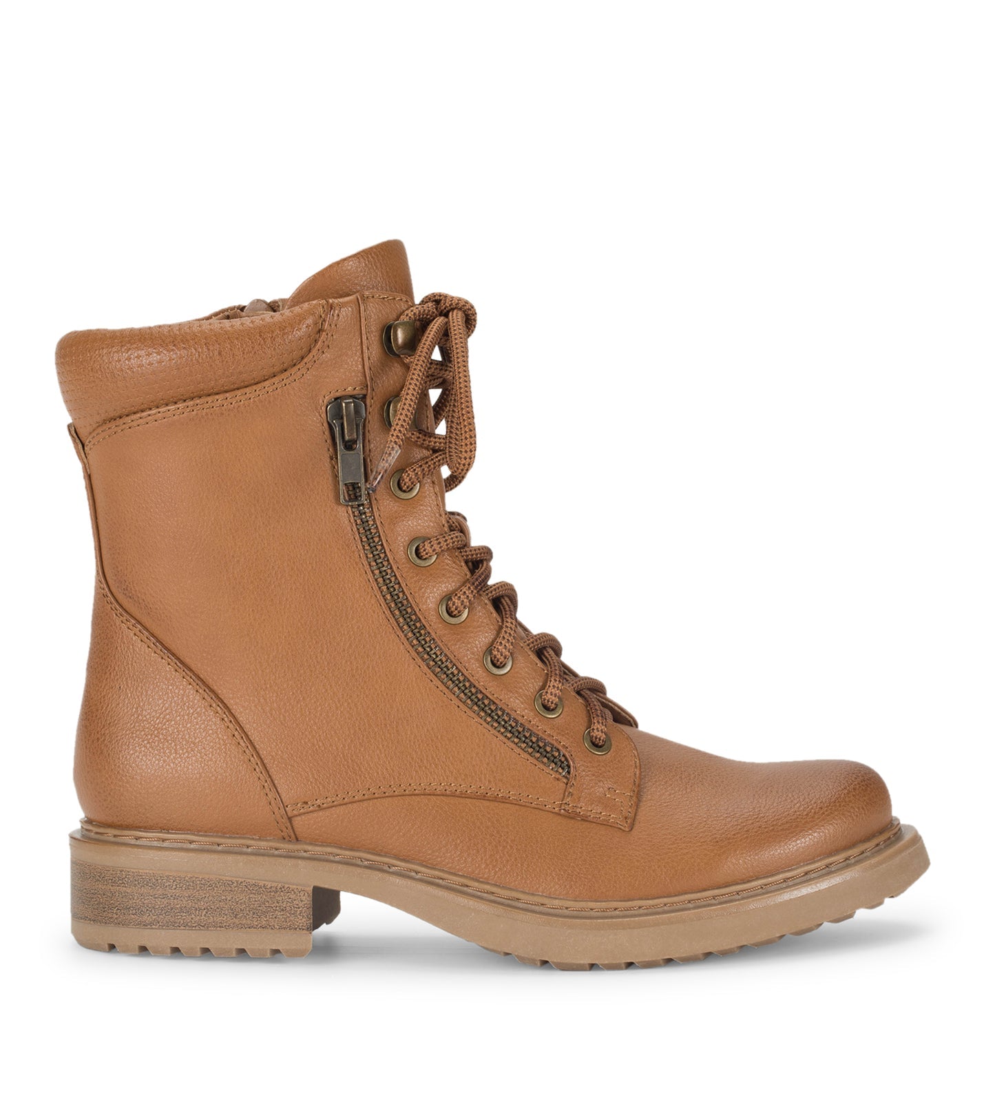 Baretraps Holden Lace Up Bootie Dark Cognac