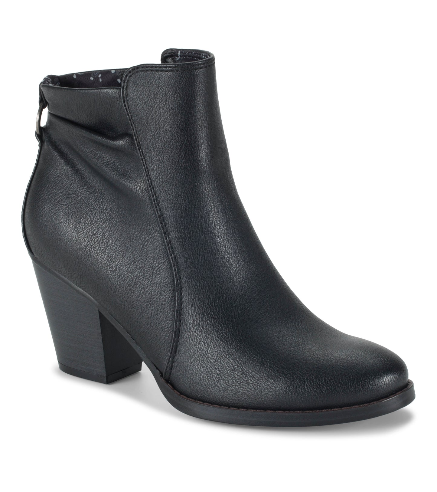 Baretraps Crystal Block Heel Bootie Black