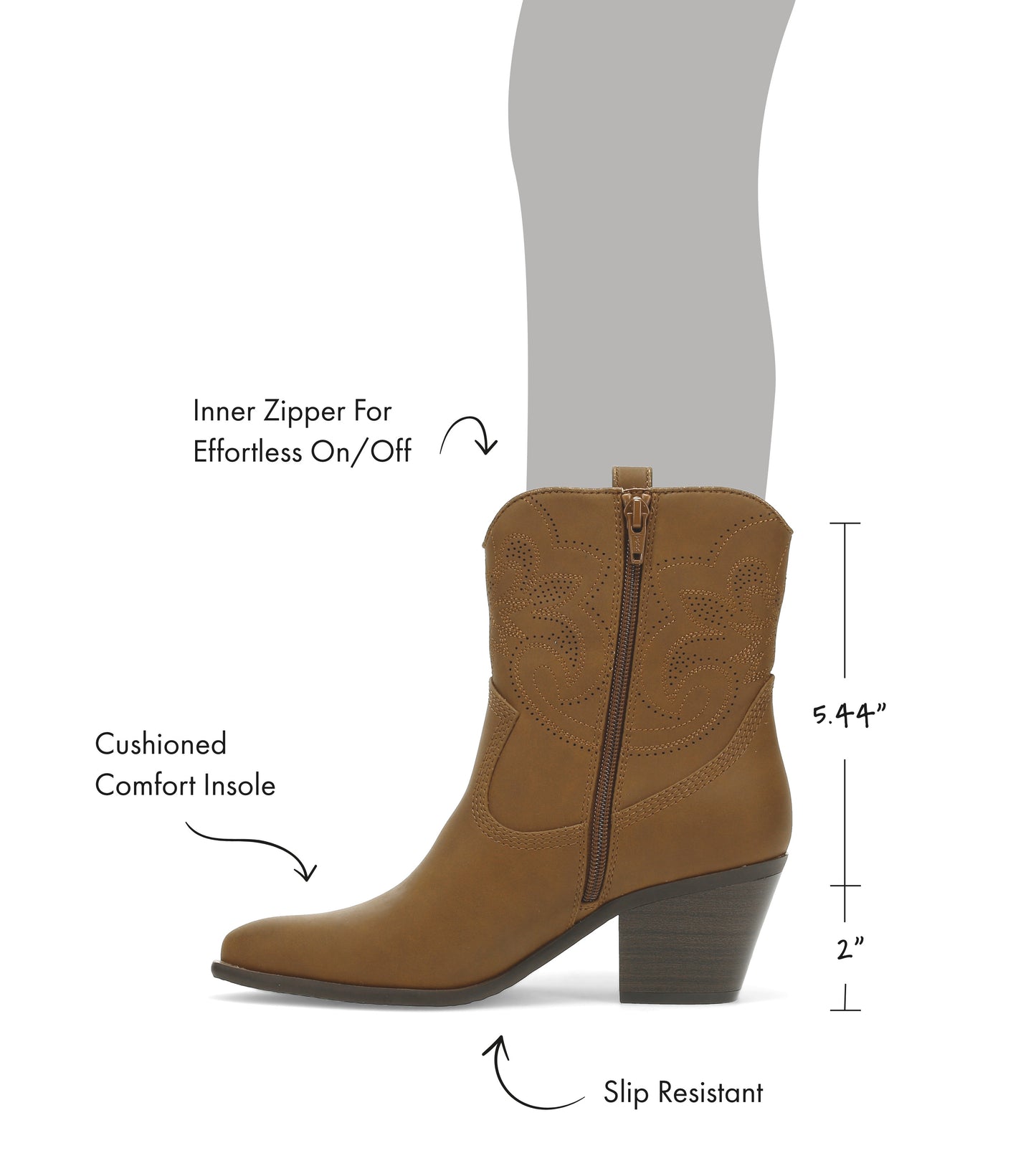 Baretraps Yenni Western Boot Walnut