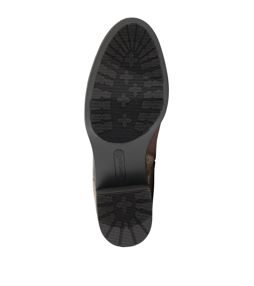 Baretraps Colorado Block Heel Bootie Dark Brown