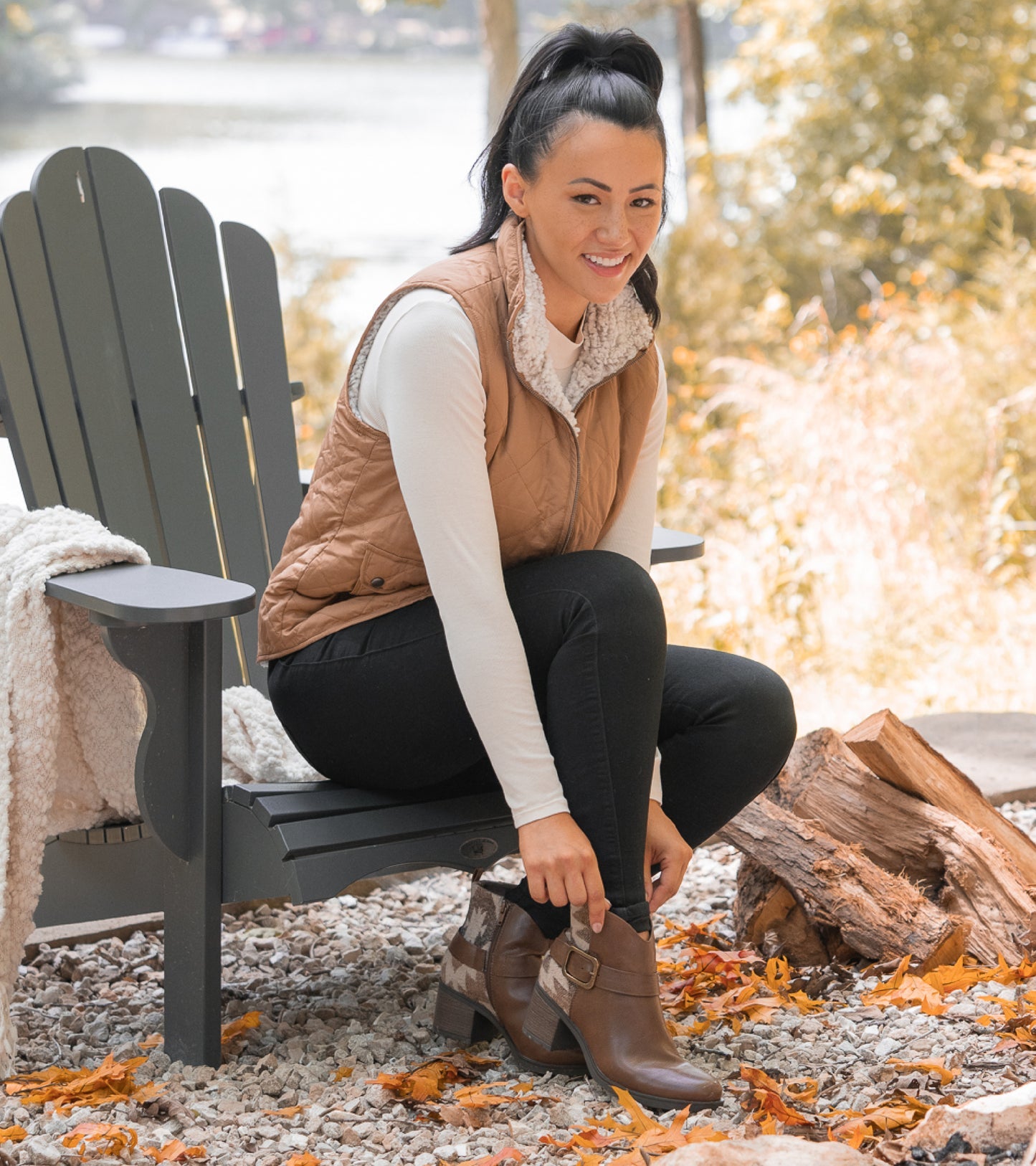 Baretraps Colorado Block Heel Bootie Dark Brown
