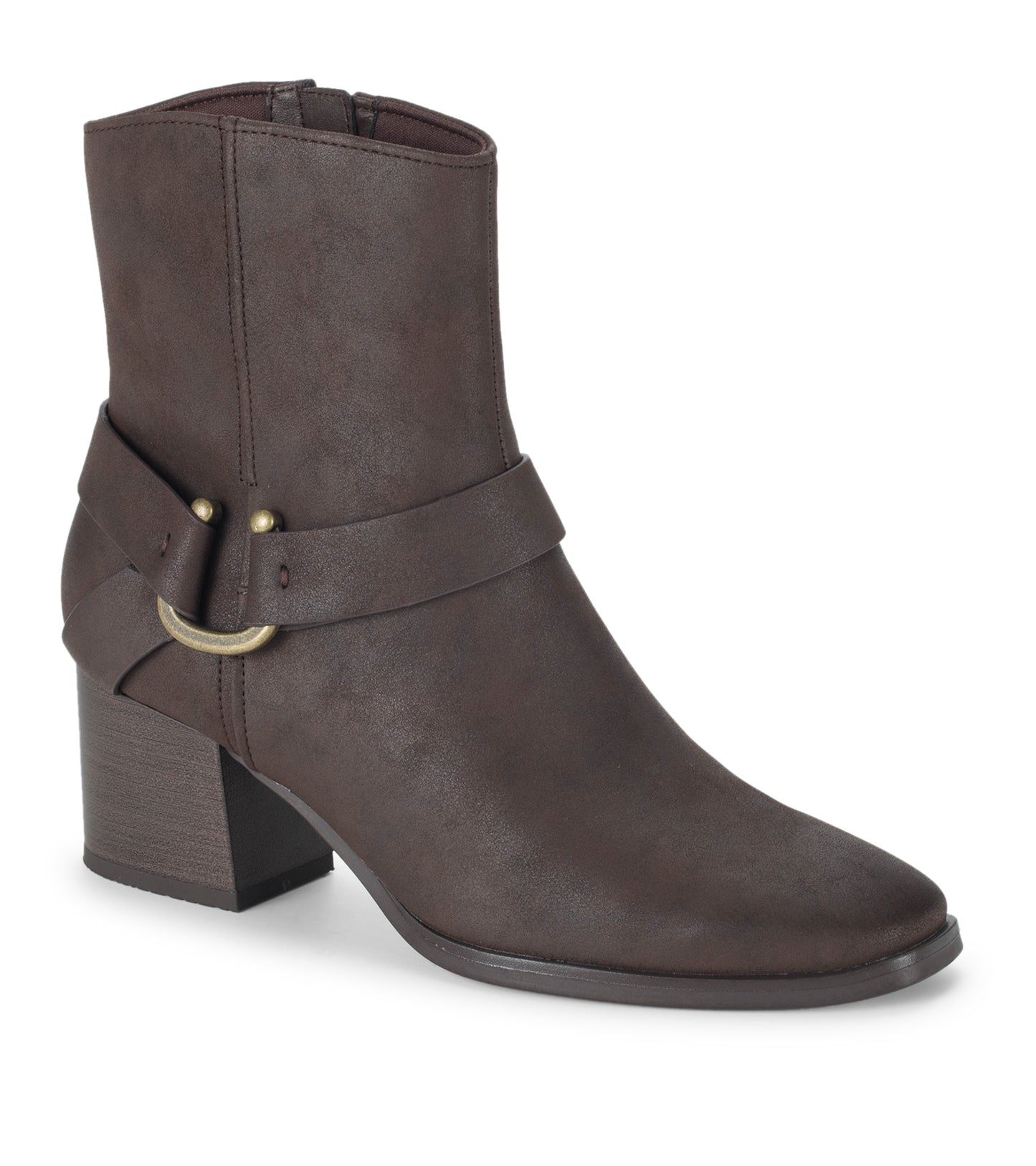 Baretraps Tiana Block Heel Bootie Dark Brown