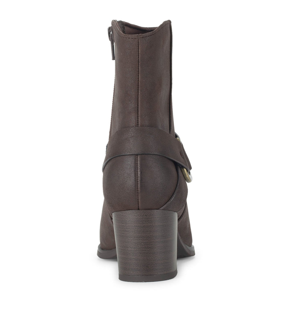 Baretraps Tiana Block Heel Bootie Dark Brown