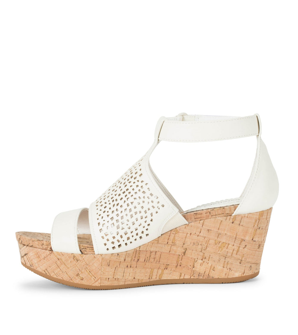 Baretraps Raisie Wedge Sandal Cream