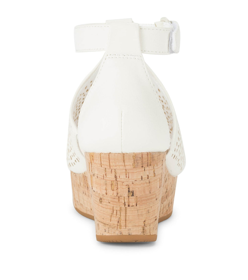 Baretraps Raisie Wedge Sandal Cream