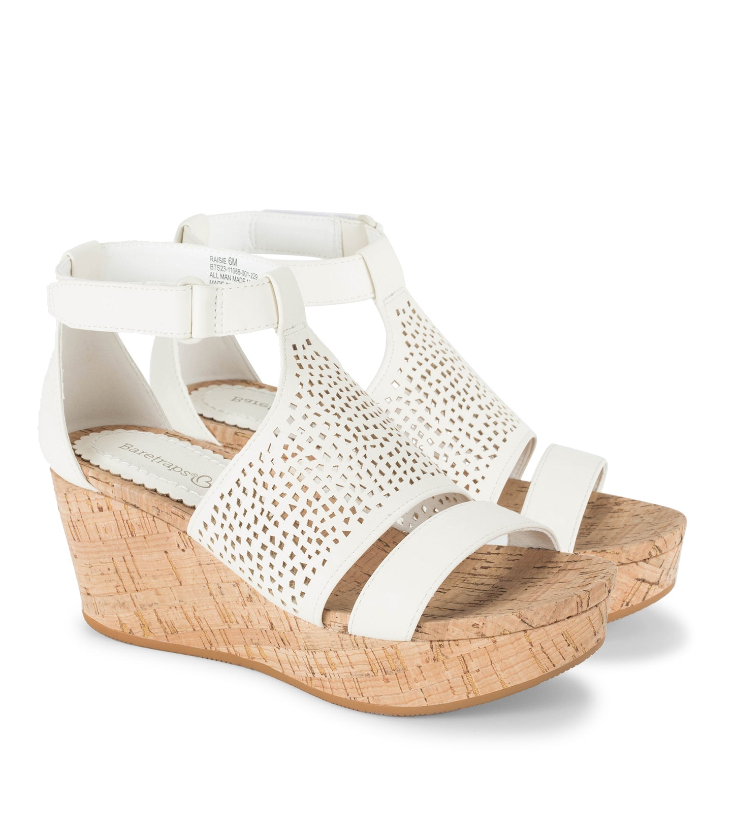 Baretraps Raisie Wedge Sandal Cream